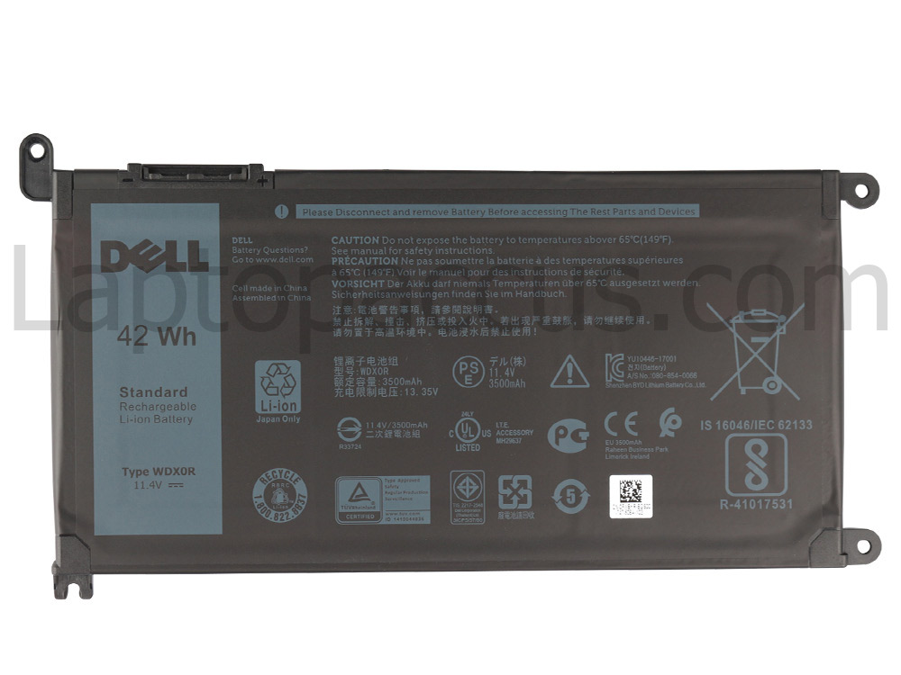 Origineel 3500mAh 42Wh Accu Batterij Dell Inspiron 3583 P75F P75F106