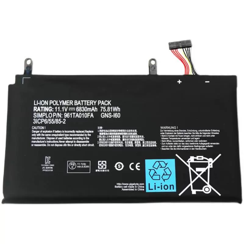 Origineel Accu Batterij Gateway P37X V6 6830mAh 75.81Wh