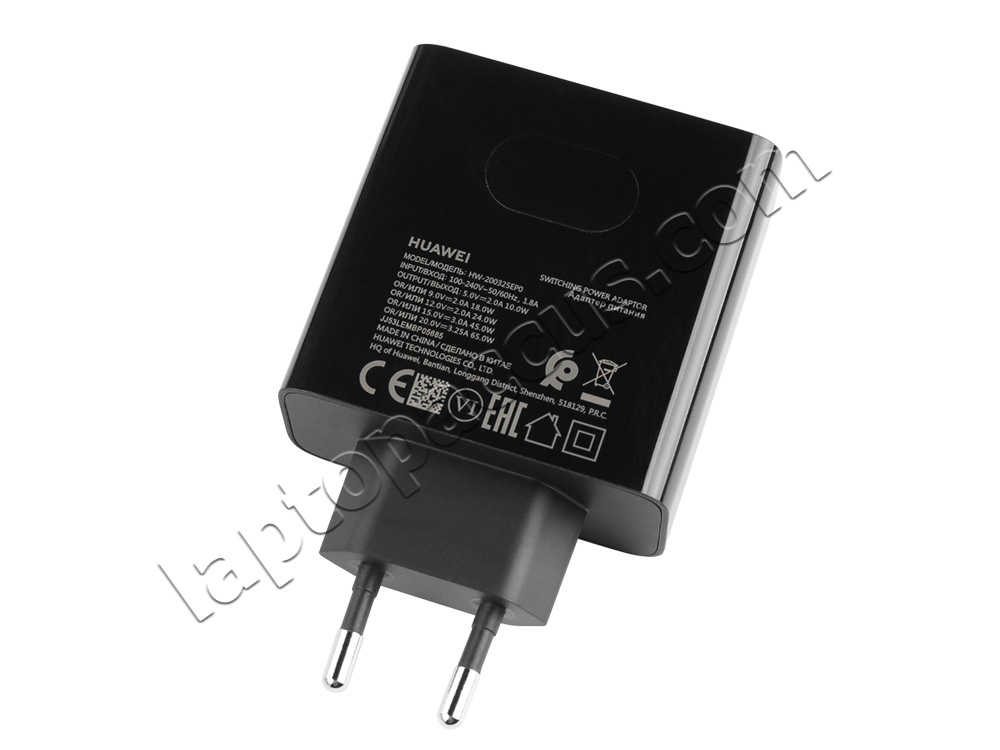 Origineel 65W Huawei HW-200325EP0 AC Adapter Voeding Oplader