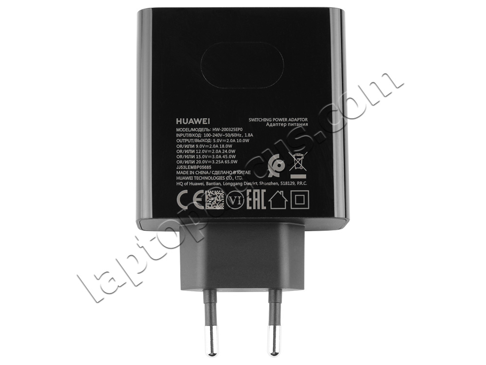 Origineel 65W Huawei HW-200325EP0 AC Adapter Voeding Oplader