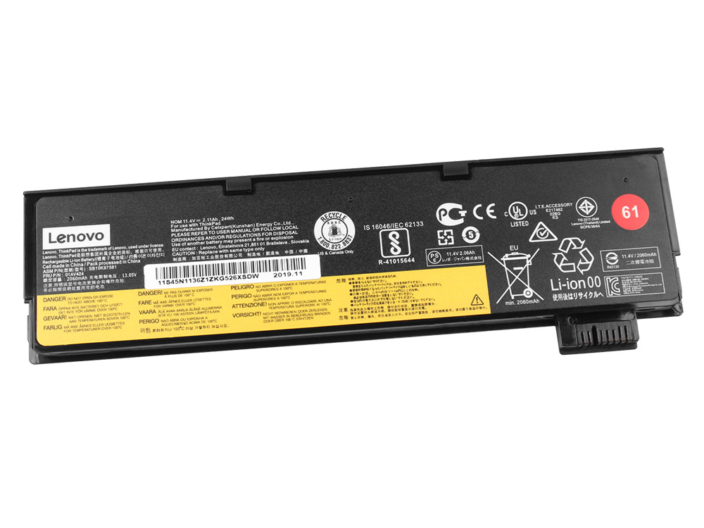 Origineel 2100mAh 24Wh Accu Batterij Lenovo 01AV491