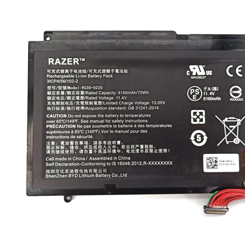 Origineel Accu Batterij Razer 3ICP4/56/102-2 6160mAh 70Wh