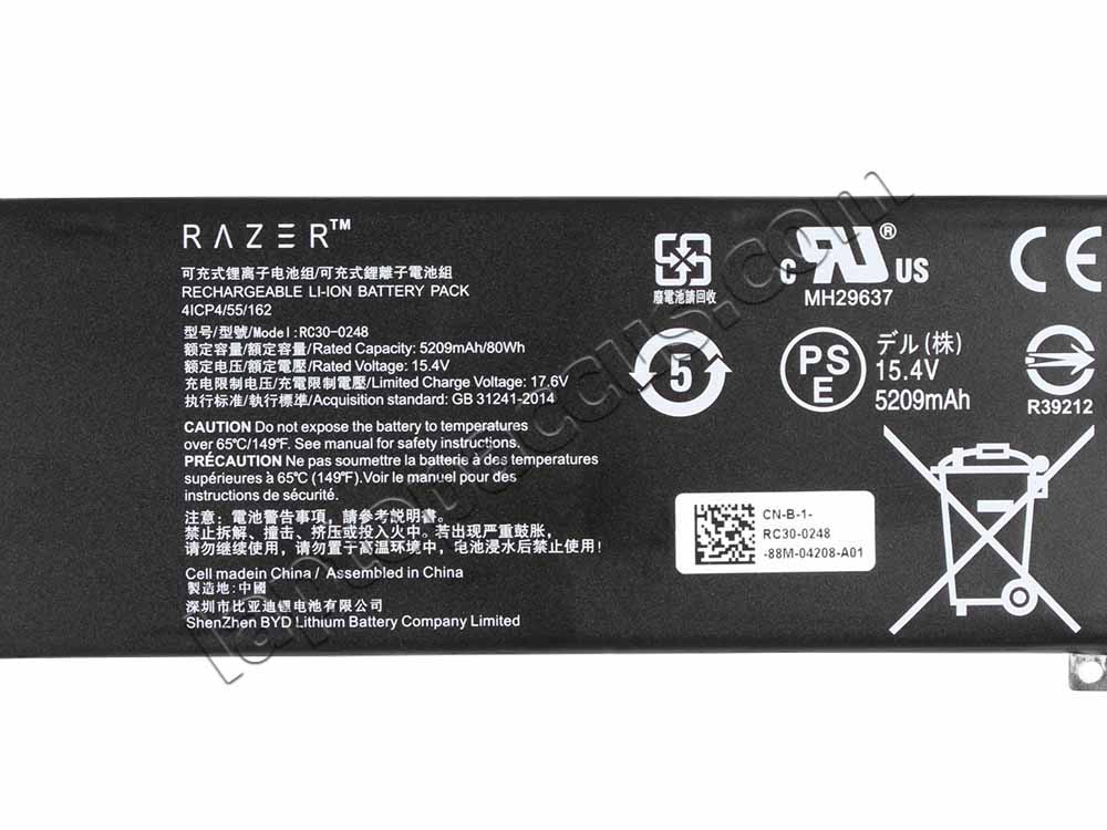 Origineel 80Wh 5209mAh Razer Blade 15 2022 RZ09-0421NGG3-R3G1 Accu Batterij