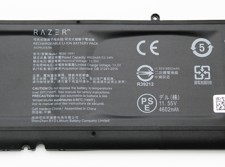 Origineel Accu Batterij Razer Blade Stealth 13 RZ09-03102E52-R3U1 4602mAh 53.1Wh