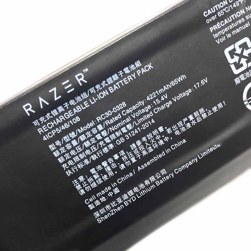 Origineel Accu Batterij Razer Blade 15 RZ09-03286E22-R341 4221mAh 65Wh