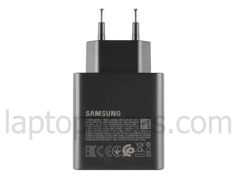 Origineel 35W Double USB-A/USB-C Oplader Samsung Galaxy A20 SM-A205FN