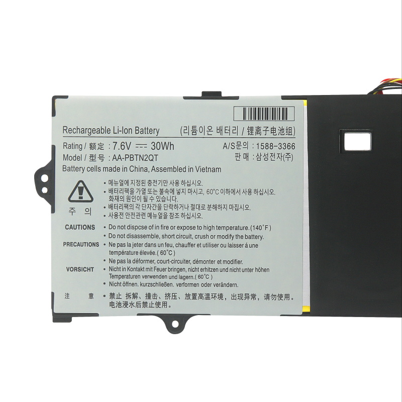 30Wh 3950mAh Samsung NP900X3N-K03CN Accu Batterij