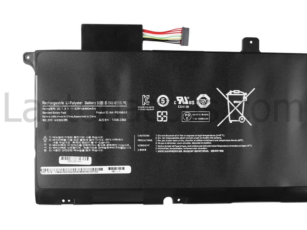 8400mah 62Wh Samsung NP900X4C-A03DE Accu Batterij