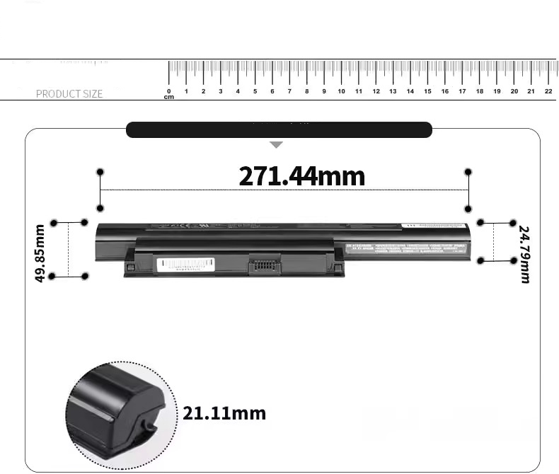 48Wh 4400mAh Sony Vaio VPC-EA18EC/L Accu Batterij